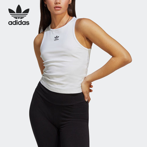 Adidas/阿迪达斯正品三叶草女子透气宽松运动背心T恤IB9111