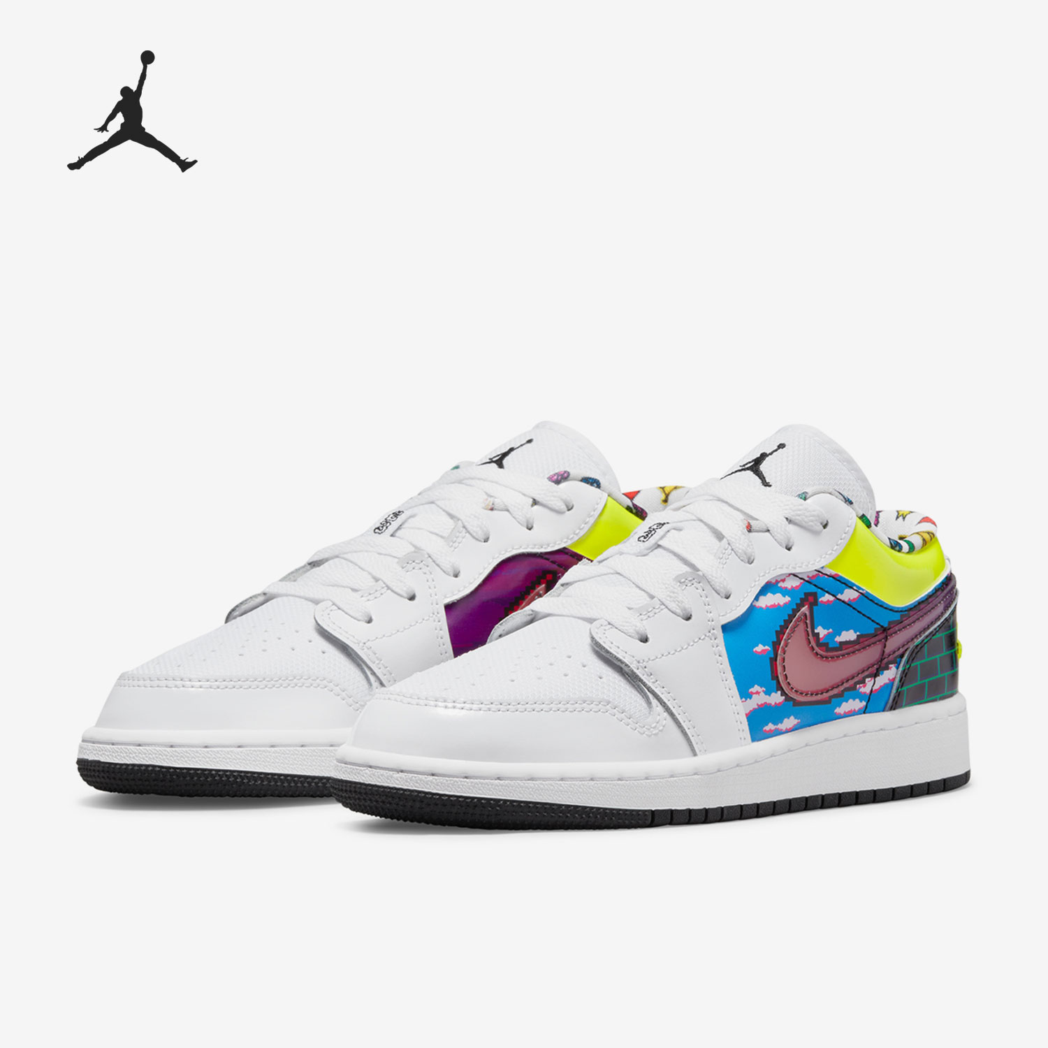 Nike/耐克正品Air Jordan女子GS大童运动低帮板鞋DM8969-114