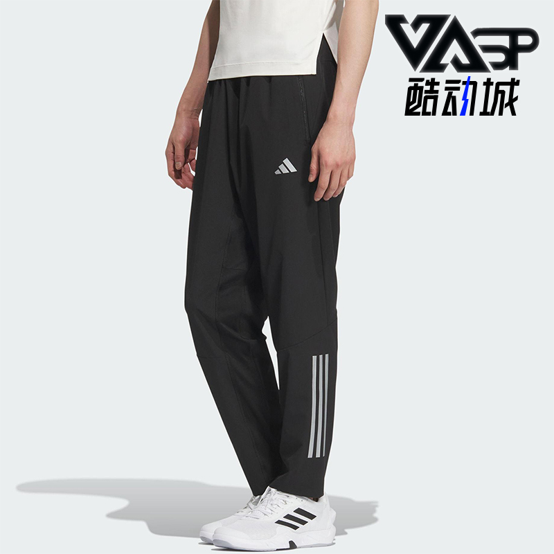 Adidas/阿迪达斯正品GYM 3S PNT 男士训练梭织健身运动裤KE3839