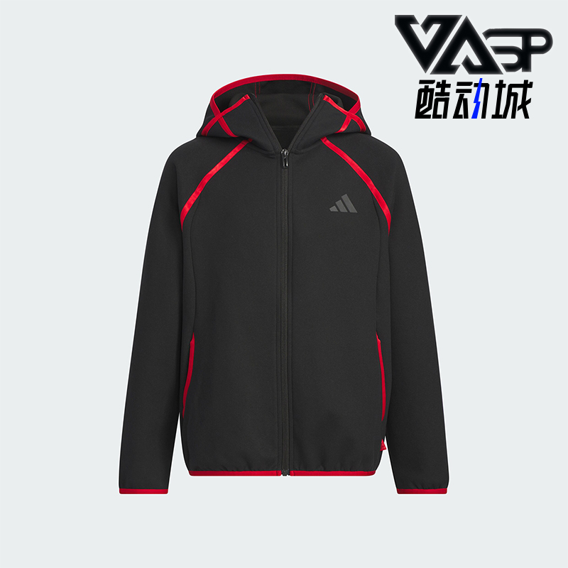 阿迪达斯大童拼接户外耐穿外套