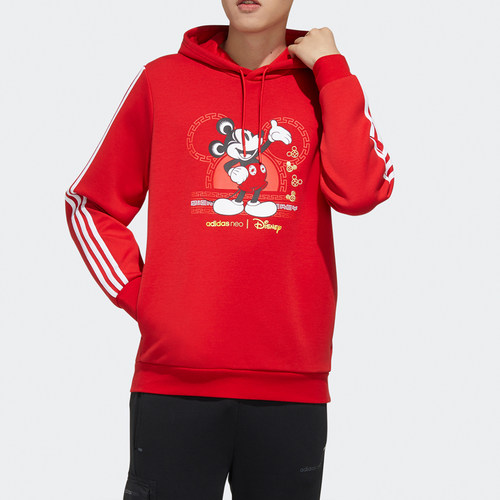 Adidas/阿迪达斯正品当季新款男子米老鼠连帽运动卫衣GE7767