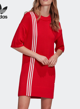 Adidas/阿迪达斯正品 当季新款SWEAT DRESS女子运动裙子 FU1747
