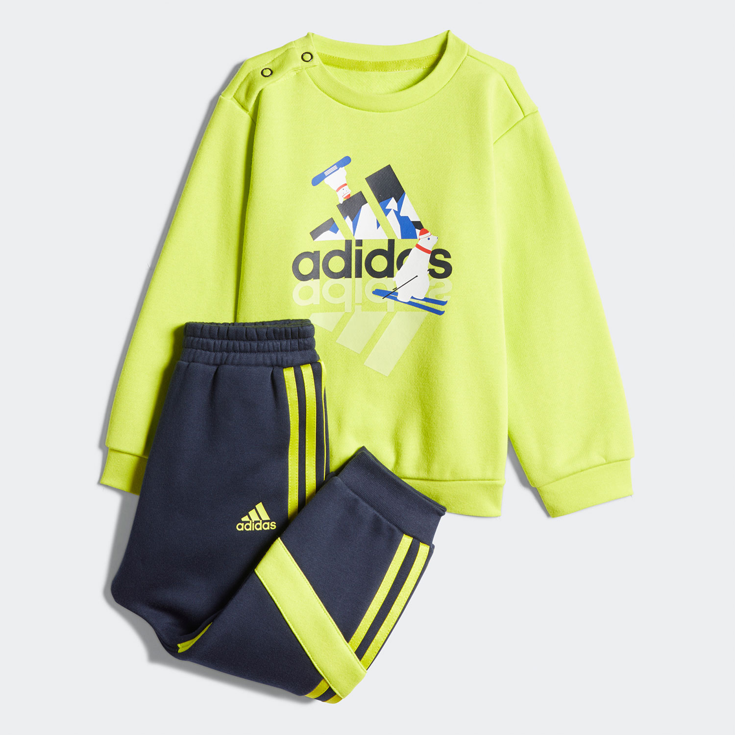 Adidas/阿迪达斯正品夏季新款婴童运动训练套装H38376
