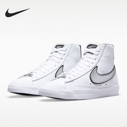 Nike耐克正品Blazer 77女款防滑减震耐磨中帮板鞋DH0070-100