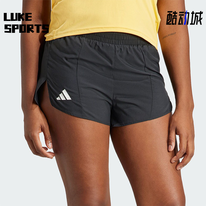 阿迪达斯女士跑步运动短裤