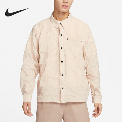 耐克男子翻领长袖衬衫