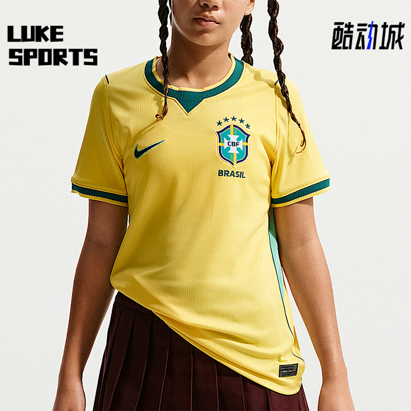 Nike/耐克正品Stadium新款儿童经典黄绿色时尚足球衣IO2231-724