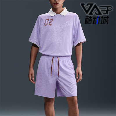 Nike/耐克正品夏季款男士翻领针织宽松印花经典短袖HJ2966-515