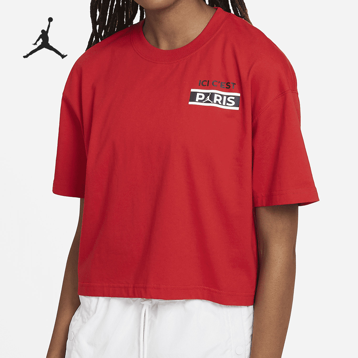 Nike/耐克正品当季新款巴黎圣日耳曼女子休闲T恤 DC0458-657
