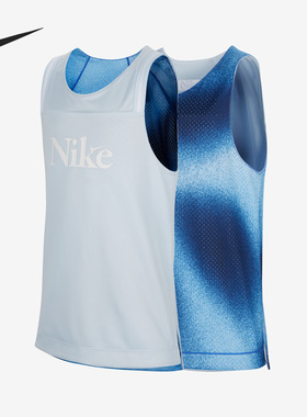 Nike/耐克正品新款大童双面穿运动篮球球衣无袖T恤FD4010-423