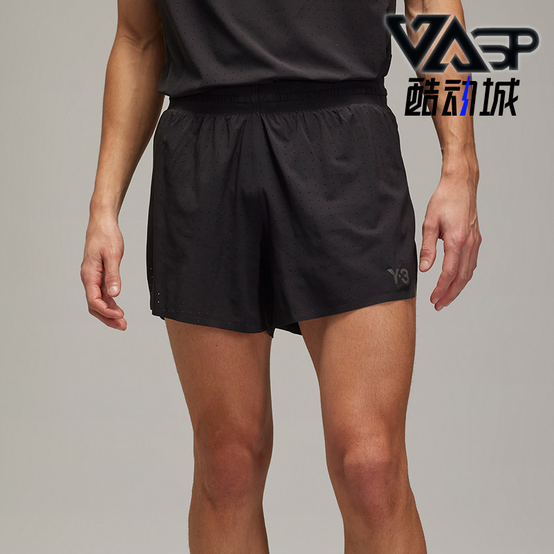 Adidas/阿迪达斯正品Y-3男士时尚印花中腰松紧运动短裤JN4887