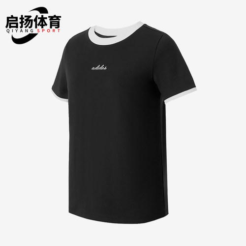 Adidas/阿迪达斯正品夏季女士圆领套头运动经典休闲短袖T恤KU5389