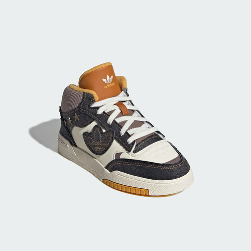 Adidas/阿迪达斯正品三叶草小童运动中帮系带耐磨休闲鞋JS2485