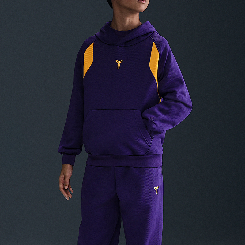 Nike/耐克正品2025春季新款大童加绒套头经典拼接卫衣HJ1028-547