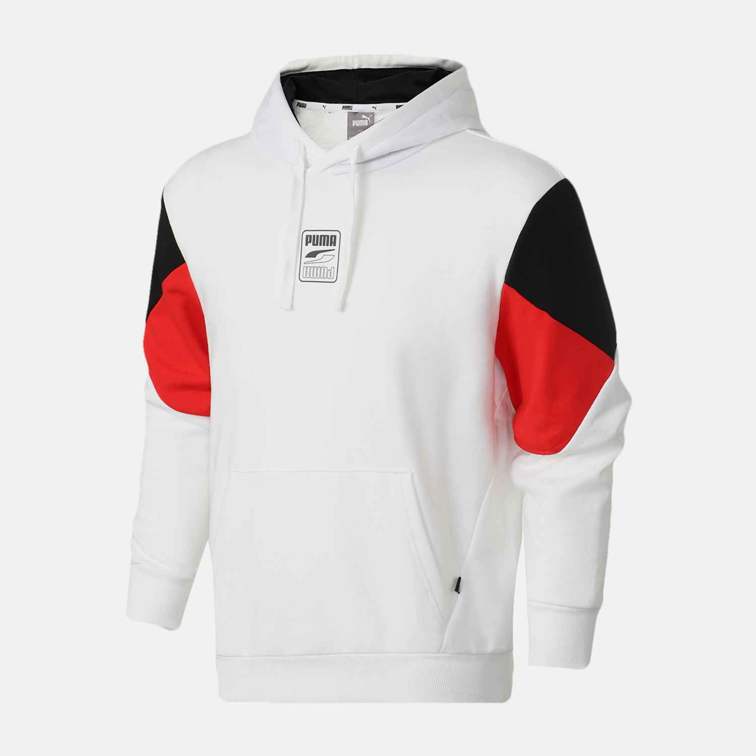 Puma/彪马正品新款男子休闲拼色抽绳连帽卫衣 REBEL 586897