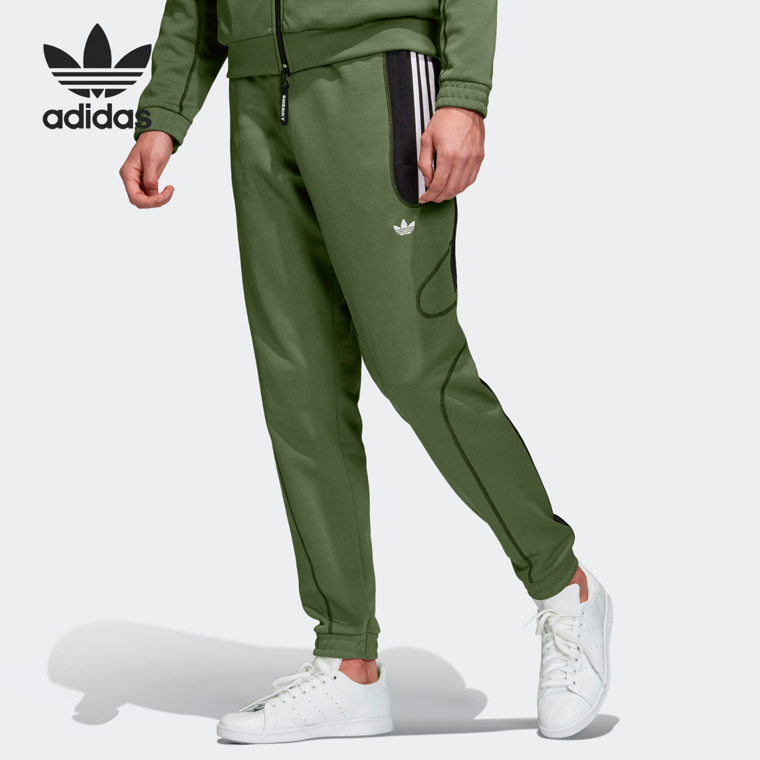 阿迪达斯三叶草男子休闲长裤