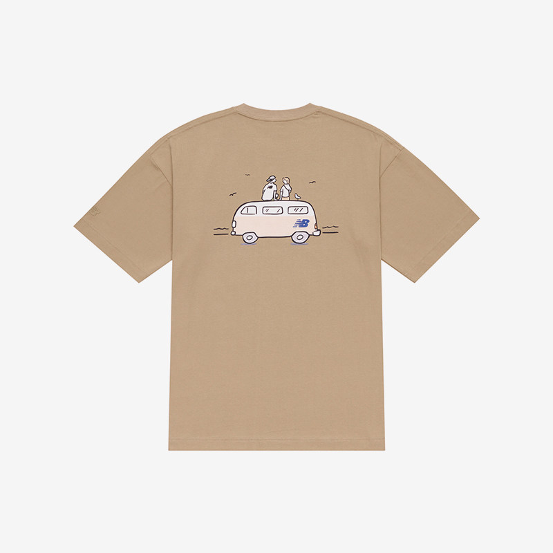 New Balance/NB正品运动男女同款透气复古休闲短袖T恤NEE26181-LB