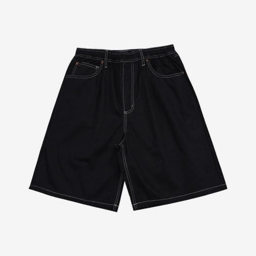 Converse/匡威正品新款男士宽松直筒运动牛仔短裤10025023-A01