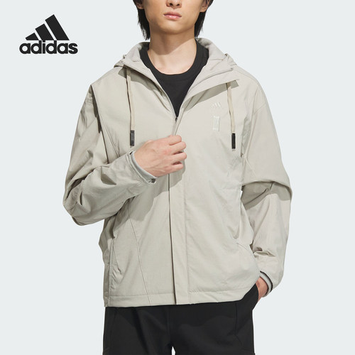 Adidas/阿迪达斯官方正品新款男士连帽休闲运动夹克外套IX4289