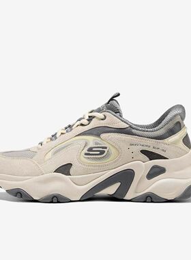 Skechers斯凯奇D'LITES男款一脚蹬易穿脱老爹鞋232417-GYGR
