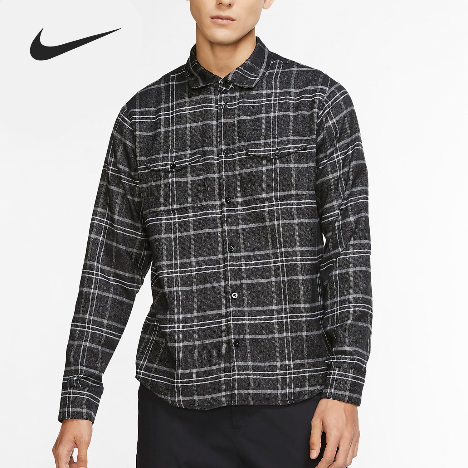 Nike/耐克正品SB 滑板系列男子格子休闲运动长袖衬衫 CK5316