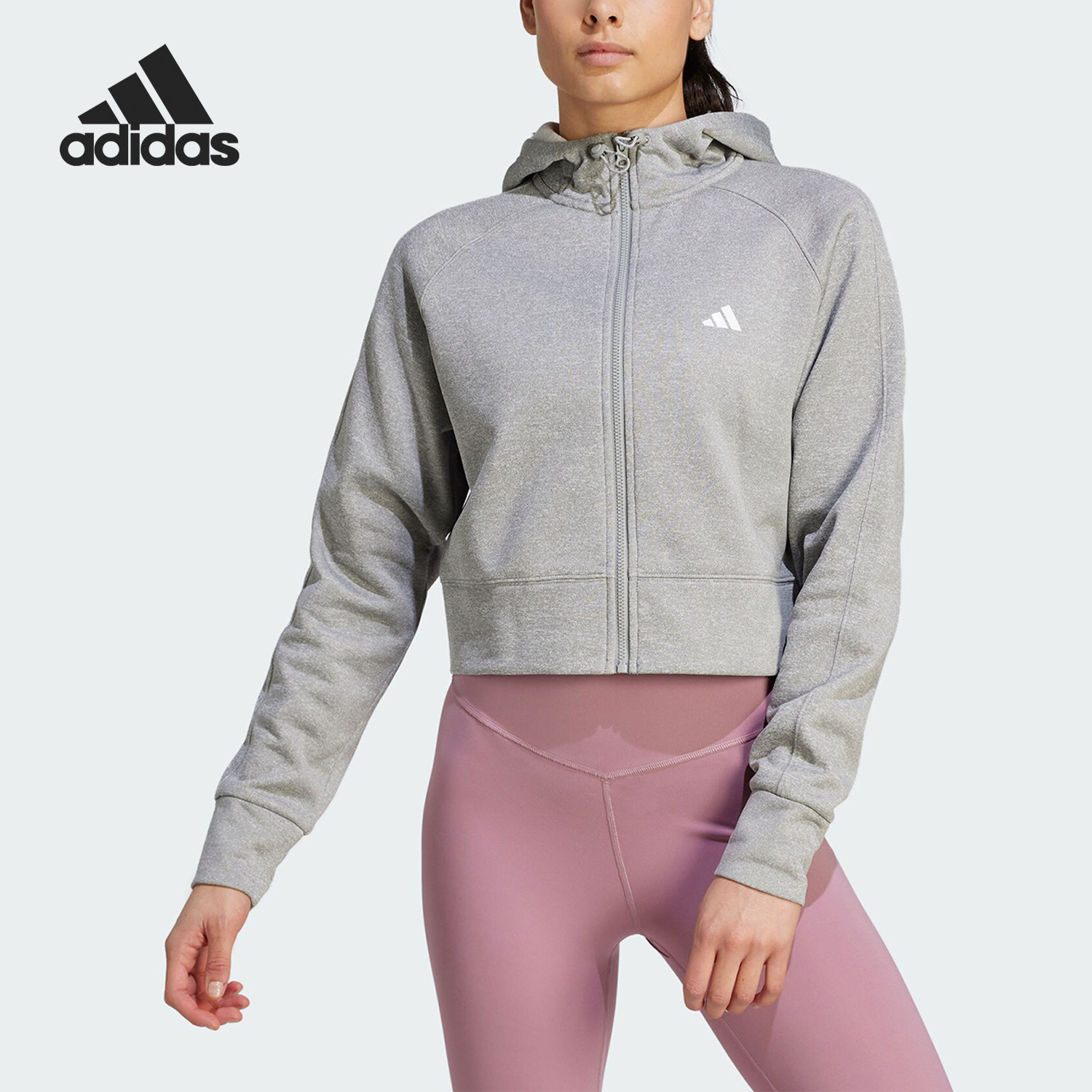 Adidas/阿迪达斯正品新款女子短款加绒运动连帽外套IM2689,运动服/休闲服装,运动茄克/外套,淘宝优惠券,粉丝福利购,淘宝优惠卷