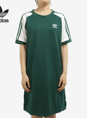 Adidas/阿迪达斯三叶草女子圆领舒适宽松短袖连衣裙 CE4963