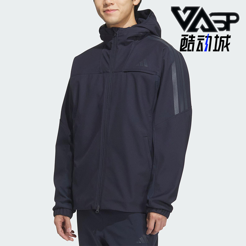 Adidas/阿迪达斯正品SL WARM JKT男士连帽训练户外运动外套KA1306