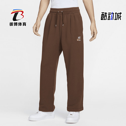 耐克男士复古休闲加厚保针织长裤