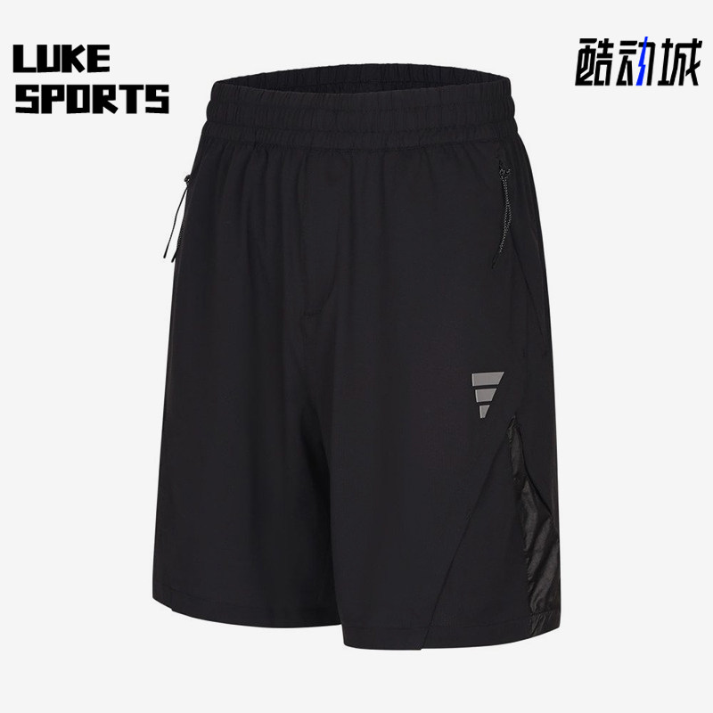 Adidas/阿迪达斯正品FOSMWVSHO简约纯色松紧经典中腰男短裤KE1557