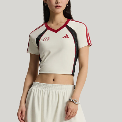 Adidas/阿迪达斯正品TIROSLIMFITIROT-SHIRT女经典短袖T恤KZ2387