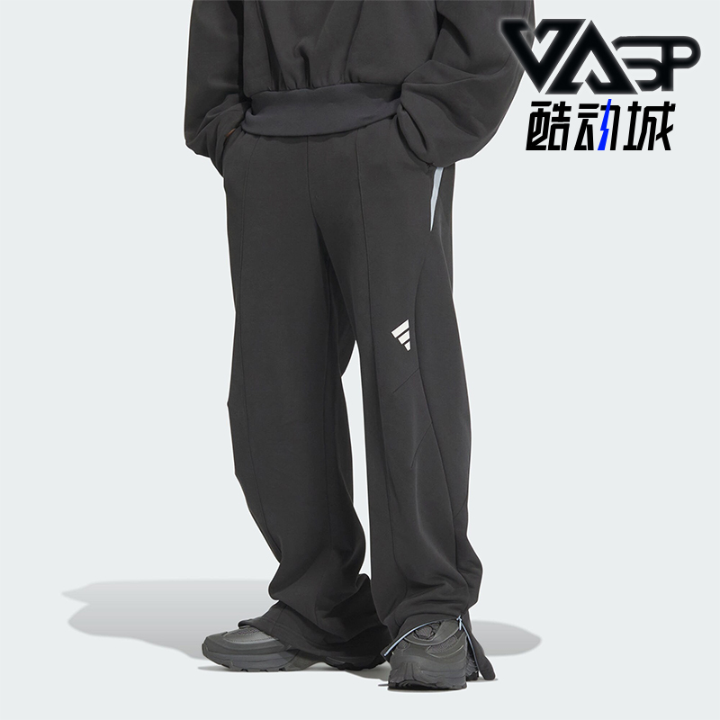 阿迪达斯男士针织宽松耐穿长裤