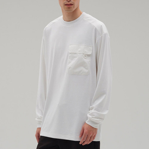 New Balance/NB正品2025新款男子纯色简约休闲长袖T恤AMT45000-WT