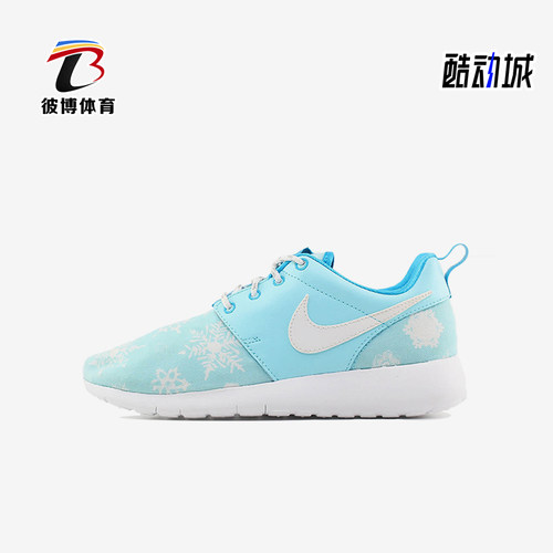 Nike/耐克正品Roshe One Print GS女子大童跑步鞋677784-401