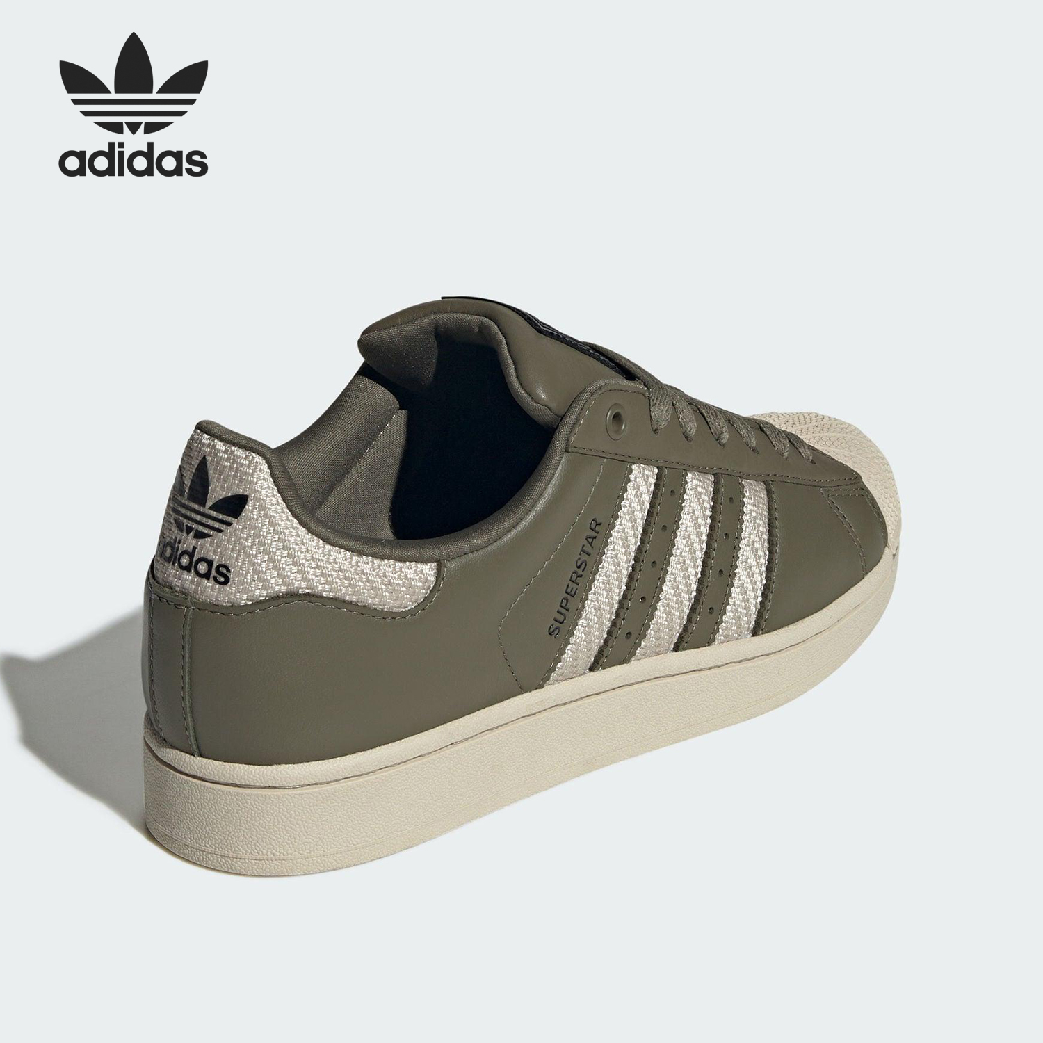 Adidas/阿迪达斯官方正品三叶草男女网眼布日常经典板鞋JQ3181