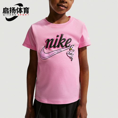 Nike/耐克正品女士针织圆领印花简约运动短袖T恤IZ7749-621