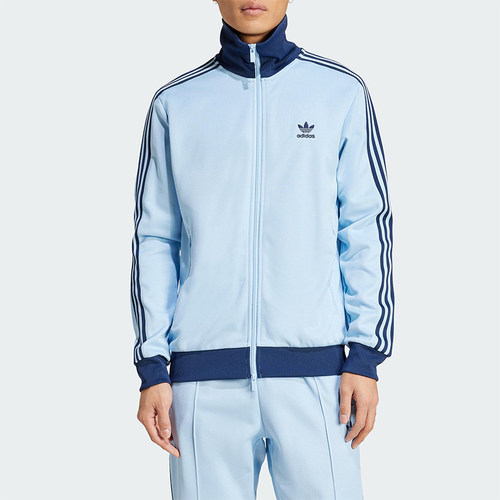 Adidas/阿迪达斯正品三叶草男士条纹立领经典拉链修身外套JP2521