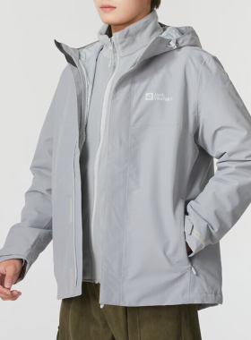 Jack wolfskin/狼爪正品摇粒绒男士三合一冲锋衣A61864A-6920