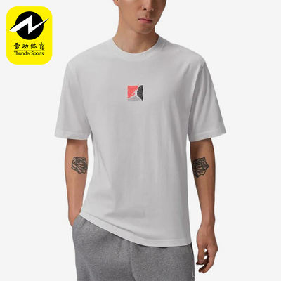 Nike/耐克正品JORDAN新款男白色印花圆领经典短袖T恤IF3065-100
