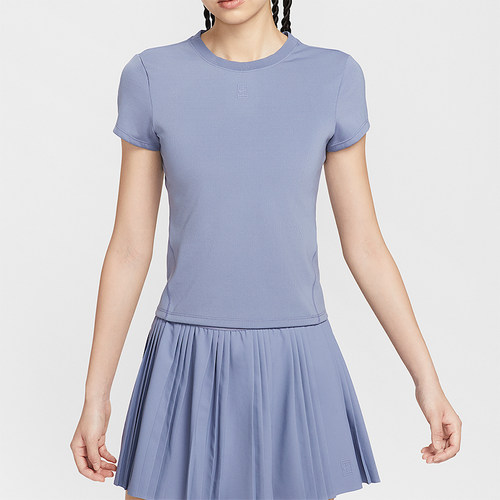 Nike/耐克正品Dri-FIT女士运动网球透气针织休闲短袖HQ2995-499
