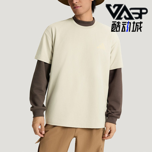 Adidas/阿迪达斯正品夏季男士运动户外时尚印花宽松短袖T恤KE3703