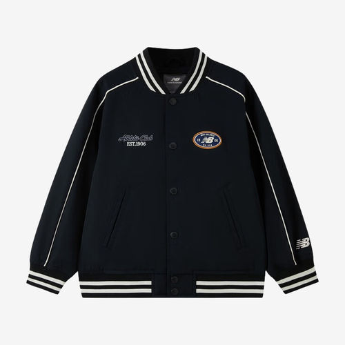 New Balance新百伦正品棒球服儿童V领长袖普通外套7AG1E013-BK