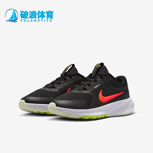 Nike/耐克正品四季款GS女子大童运动系带弹力跑步鞋HF7004-010