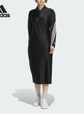 Adidas/阿迪达斯正品W SGY DRESS女士侧开叉长袖连衣裙JF6666