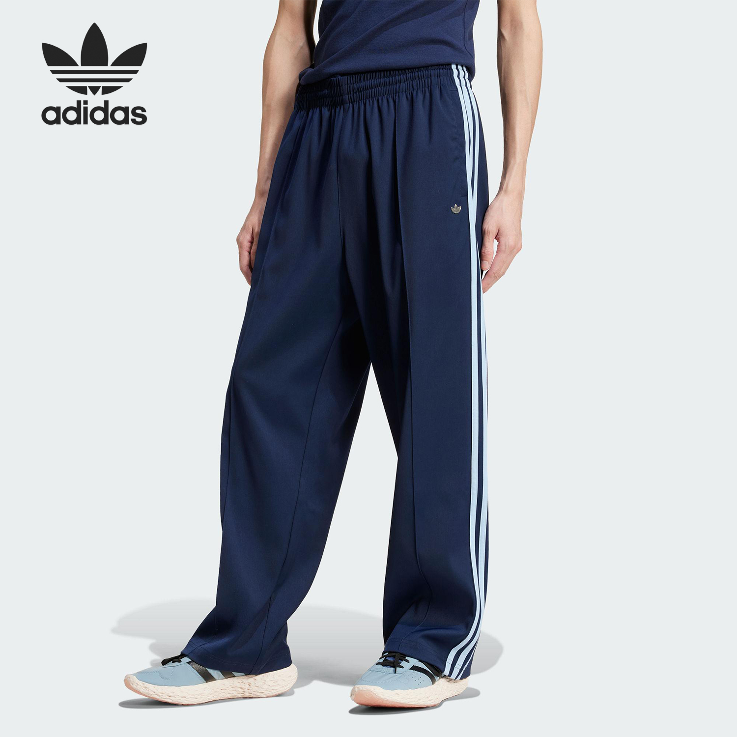 Adidas/阿迪达斯官方正品三叶草男士运动宽松休闲梭织长裤JC6360