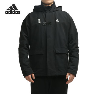 GU1747 男子武极运动服宽松上衣连帽夹克外套 Adidas 阿迪达斯正品