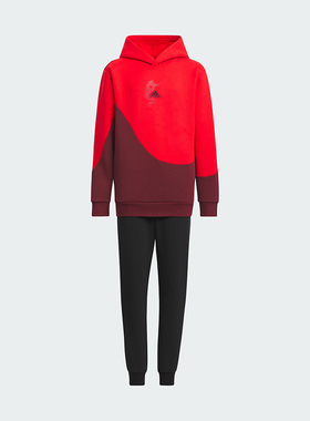 Adidas/阿迪达斯正品新款儿童连帽舒适运动休闲套装IT4051