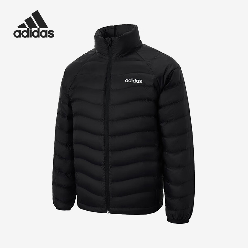 阿迪达斯男女运动立领羽绒服