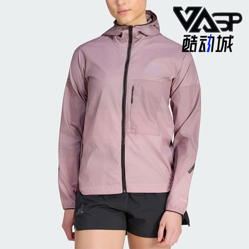 Adidas/阿迪达斯正品春秋款女士运动拉链经典连帽长袖外套KH4572