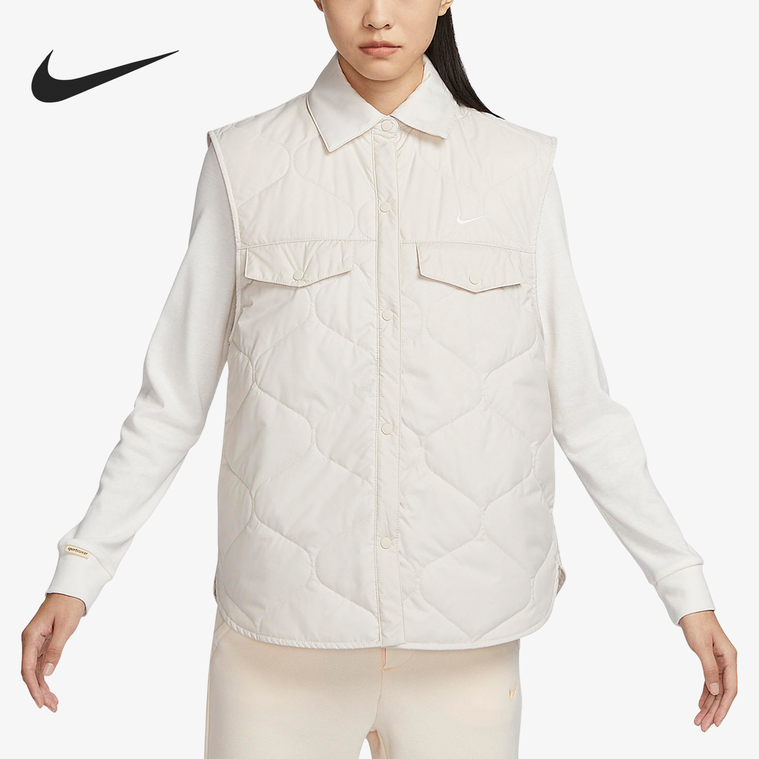 Nike/耐克女子翻领棉马甲
